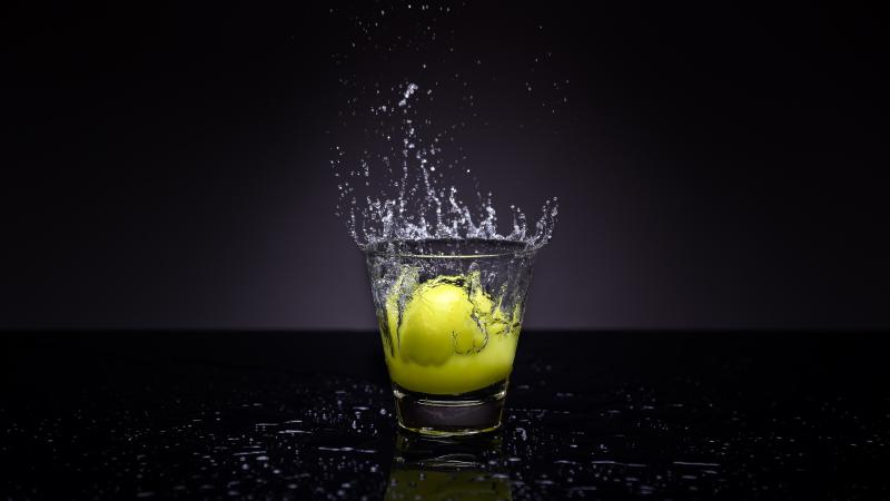 lemon splash photography