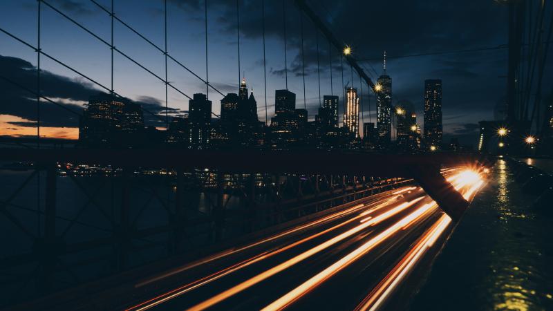Light Trails Highway