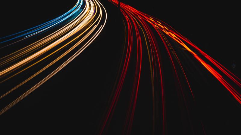 Light Trails On A German Autobahn 5k - Wallpaper Download