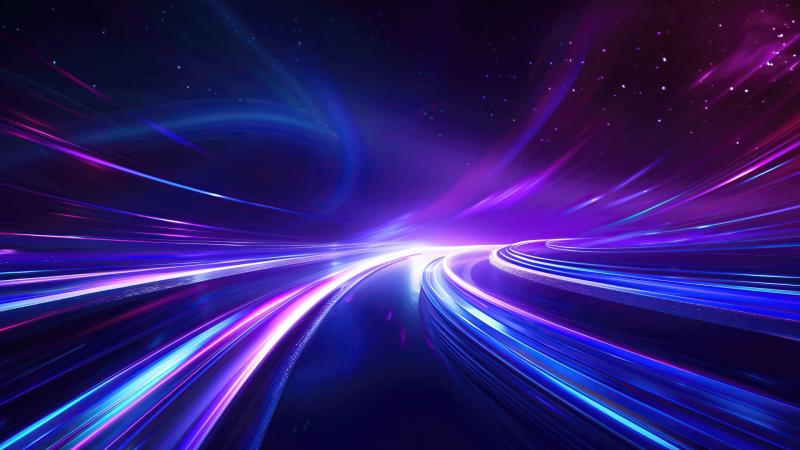Light Trails Space Abstract 5k