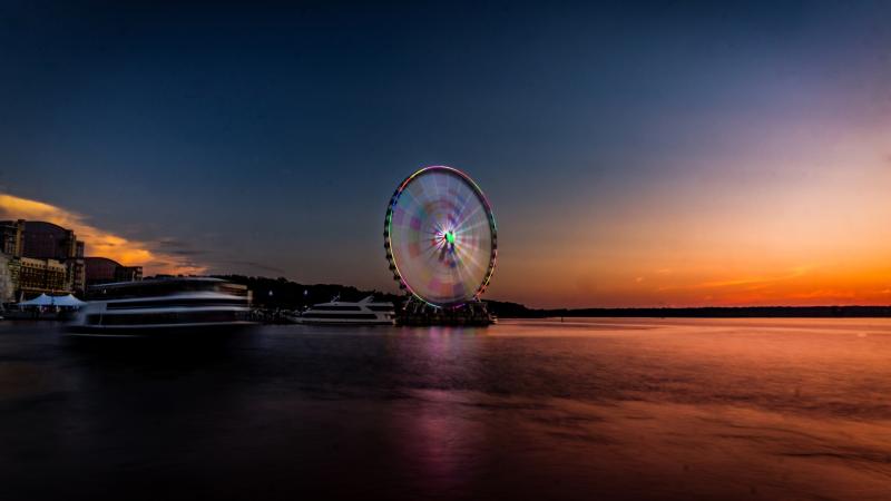 Longexposure Beautiful Ferris Wheel 5k