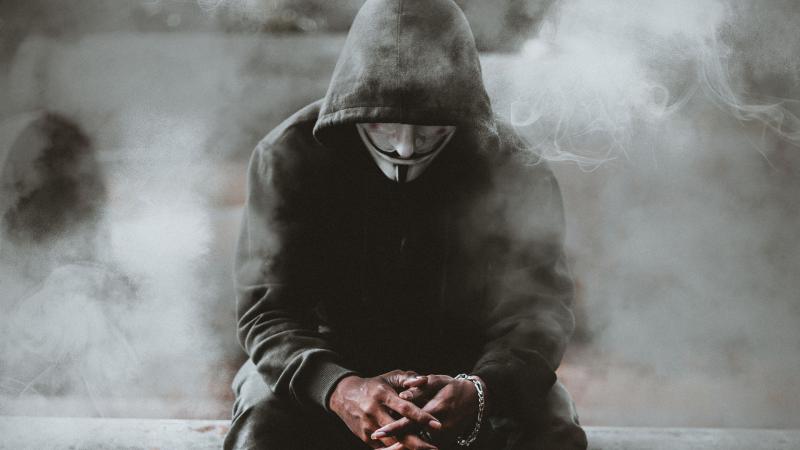 Man Black Hoodie Anonymus 4k - Wallpaper Download