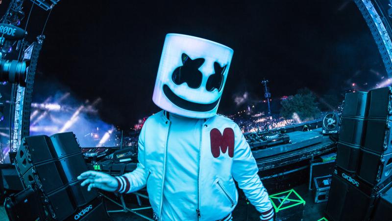 Marshmello 2018 On Stage Live Dj 5k
