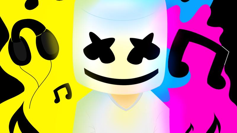 Marshmello Colorful 5k