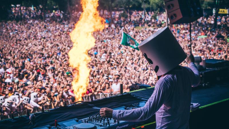Marshmello Performing At Music Festival 5k