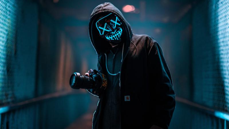 Mask Guy With Dslr - Wallpaper Download