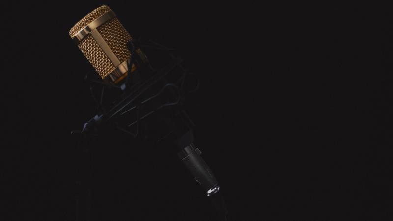 Microphone Dark Background 4k 5k