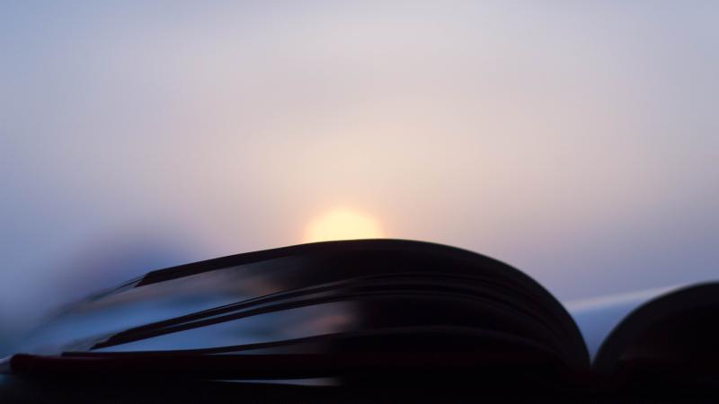 Open Book Sunset Photography Minimalism
