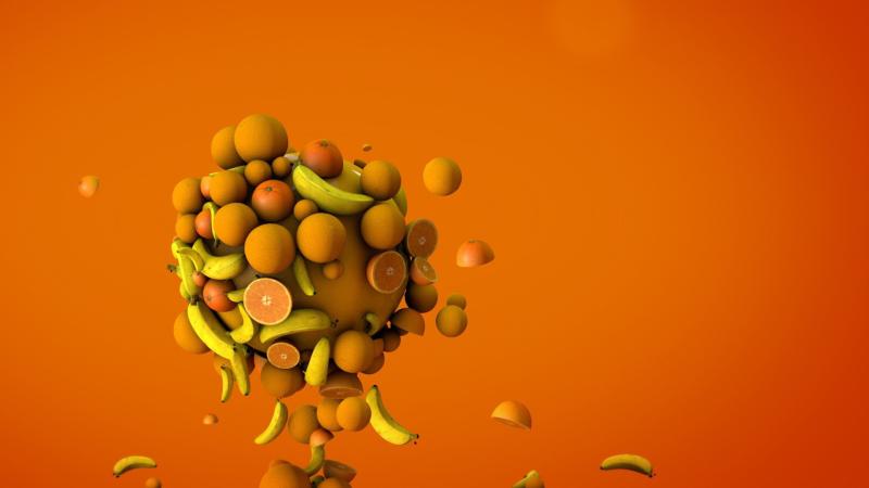 Orange Bananas 3d