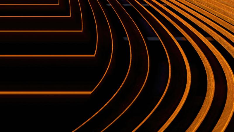 Orange Tracks Abstract 5k