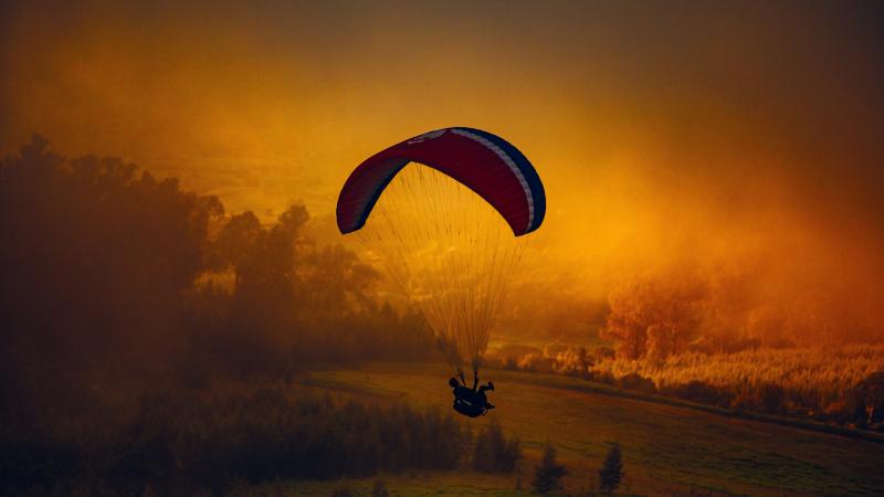 Parachuting Landscape Nature