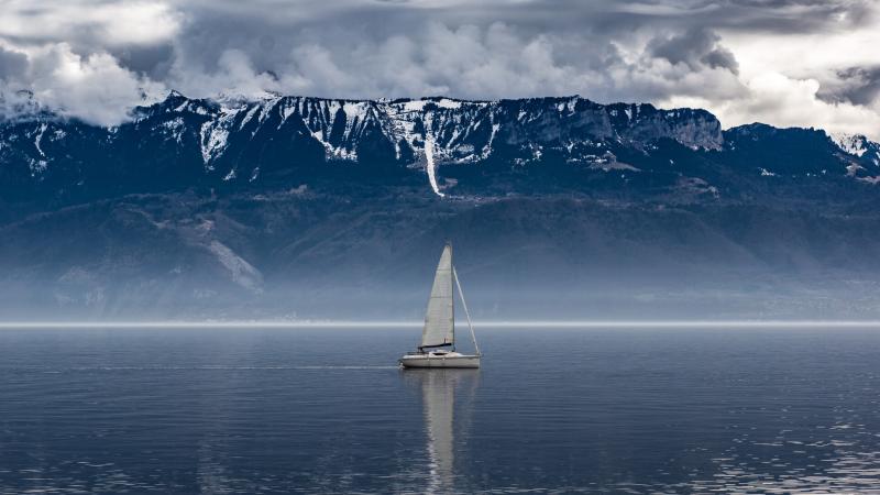 Sailboat Seascape Landscape