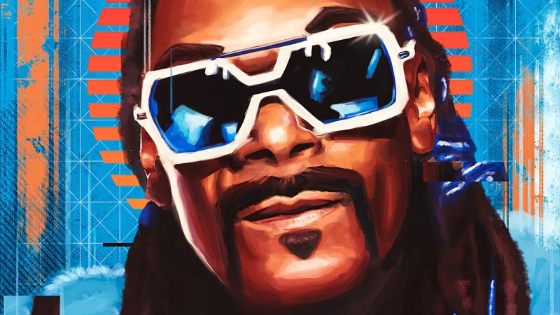 Snoop Dogg Digital Portrait Art 4k