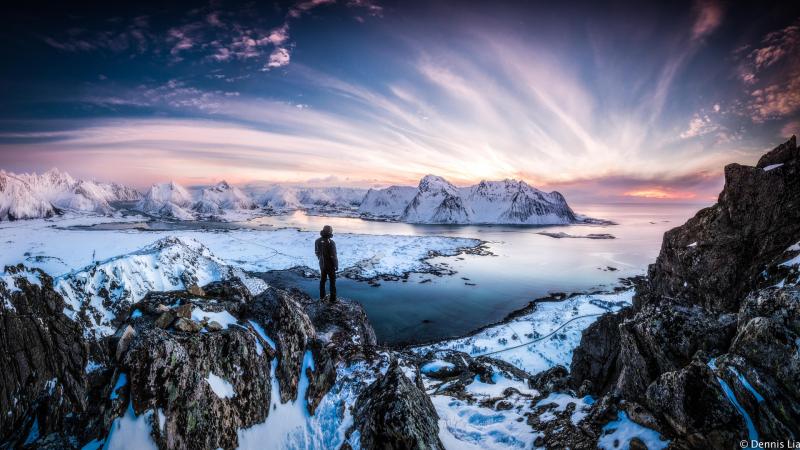 Standing At Lofoten Norway 10k