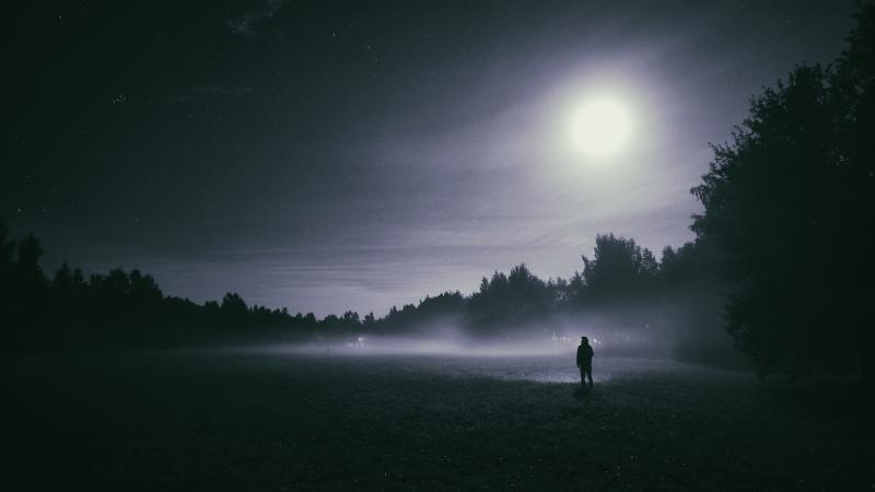 Standing Out Moon Rays