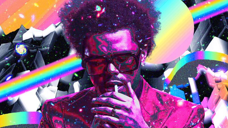 The Weeknd Colorful Paintart 4k