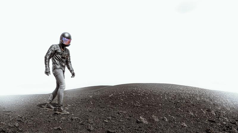Unknown Planet Galaxy Helmet Guy - Wallpaper Download