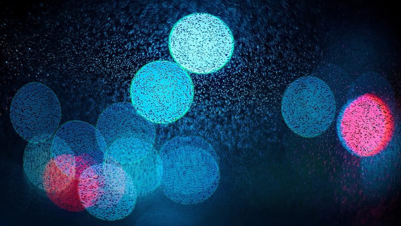 Water Drops Bokeh Effect