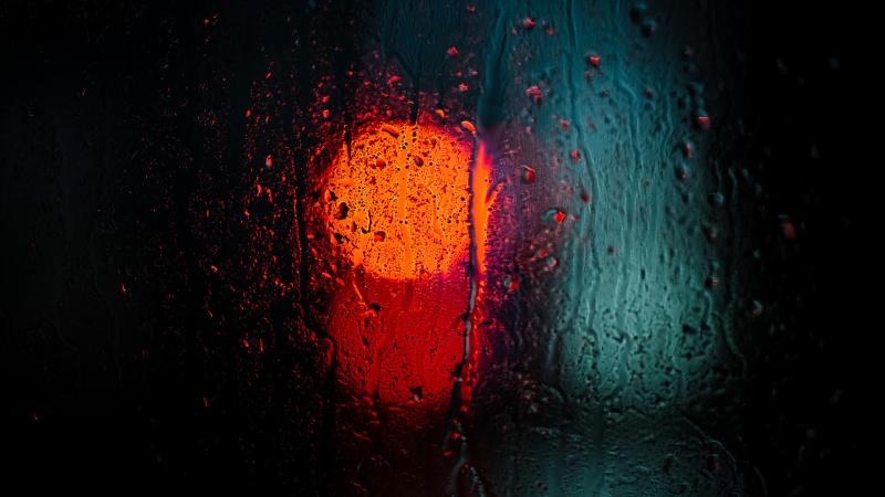 Water On Glass Depth Of Field Blurred - Wallpaper Download