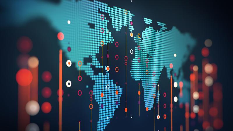 World Map Lights