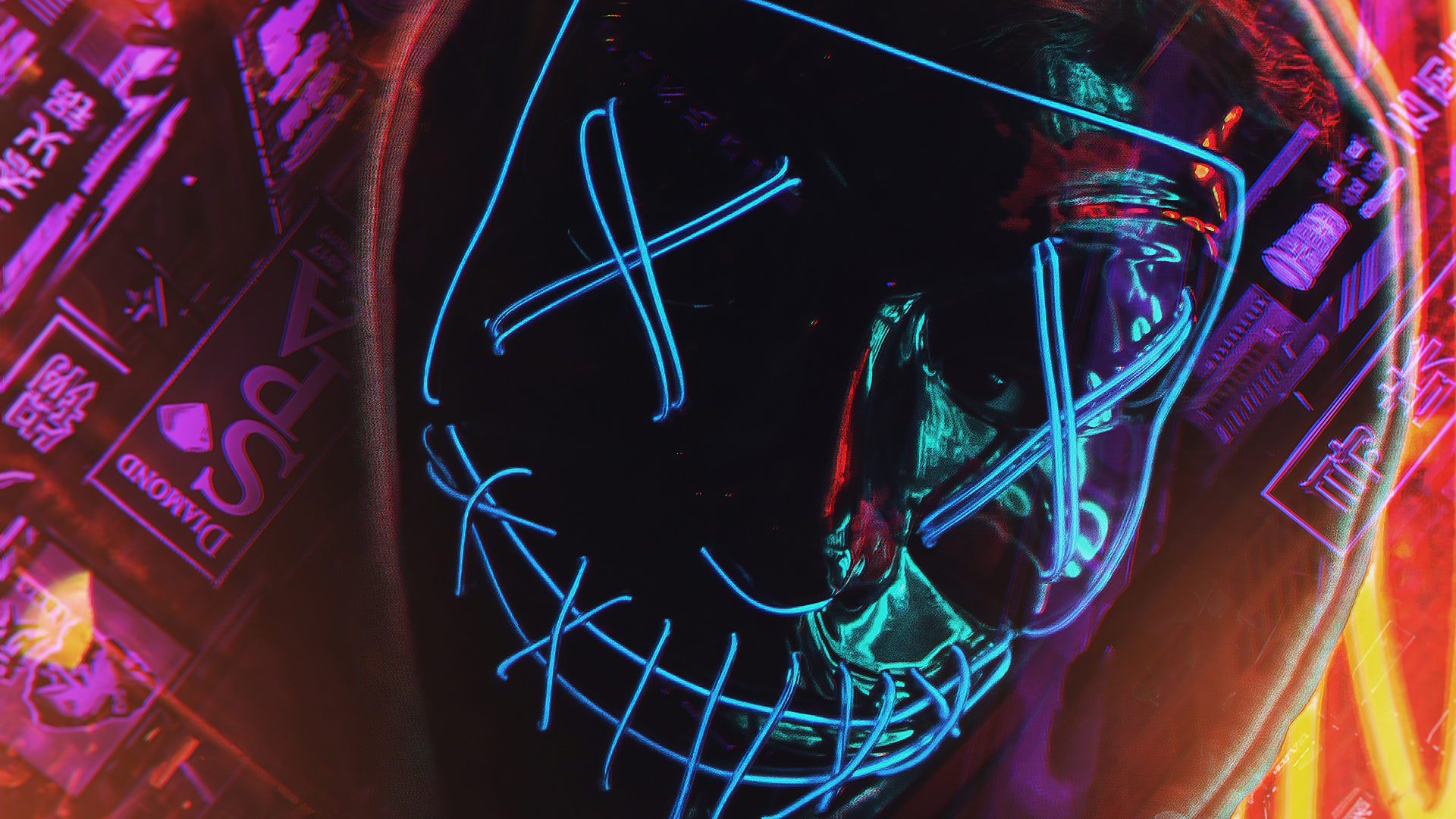 Face Mask Closeup 4k