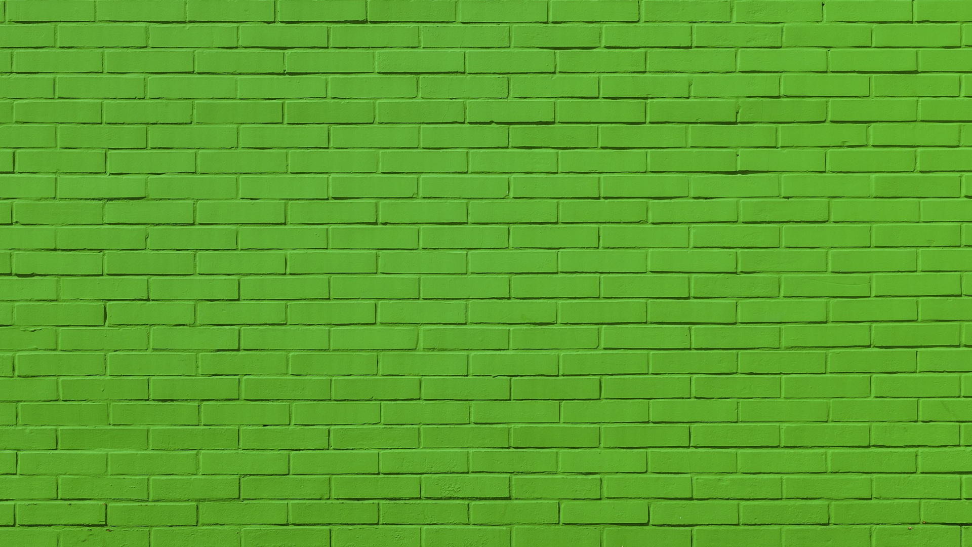Green Bricks Wall