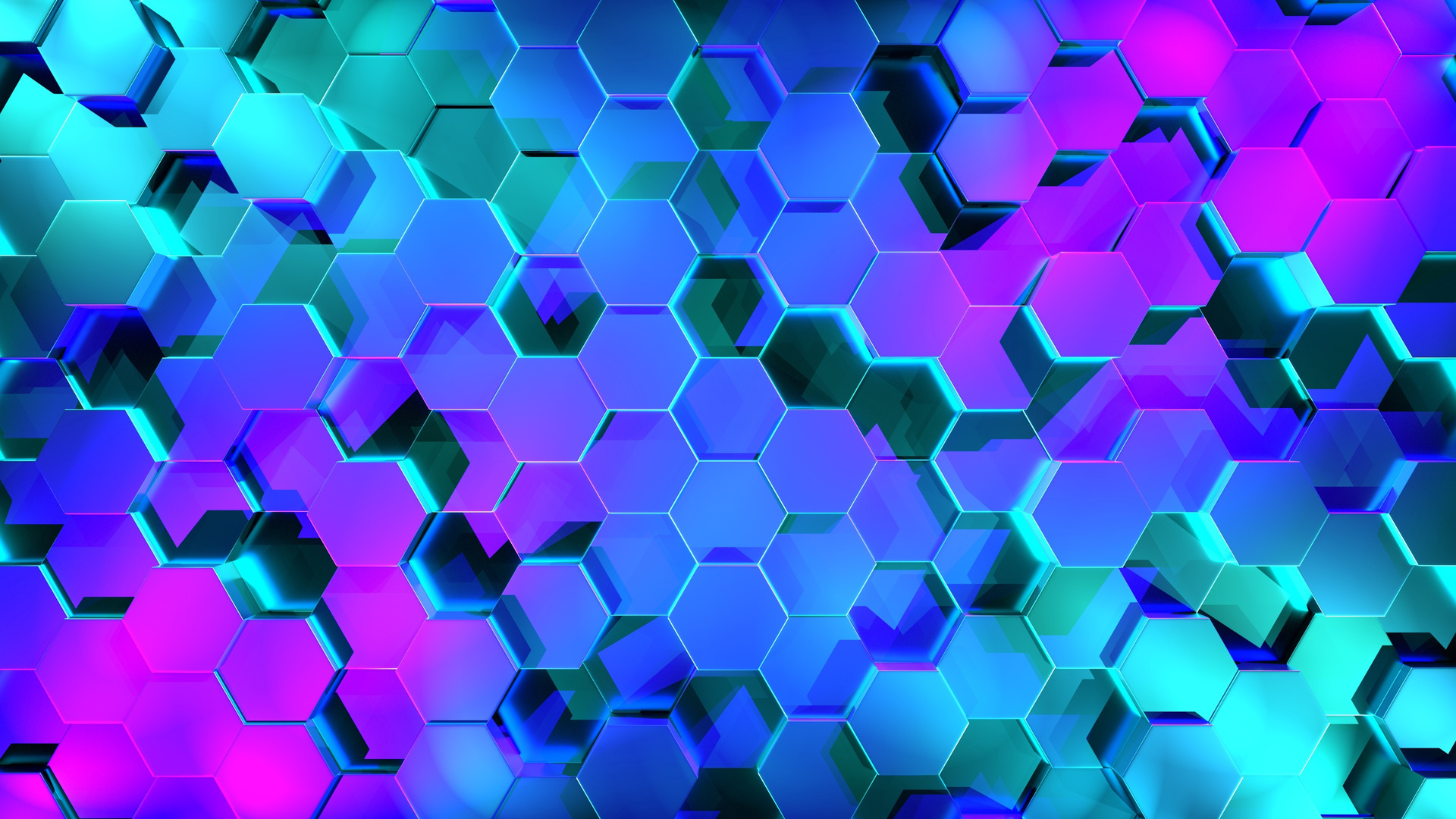 Hexagon 3d Digital Art 4k