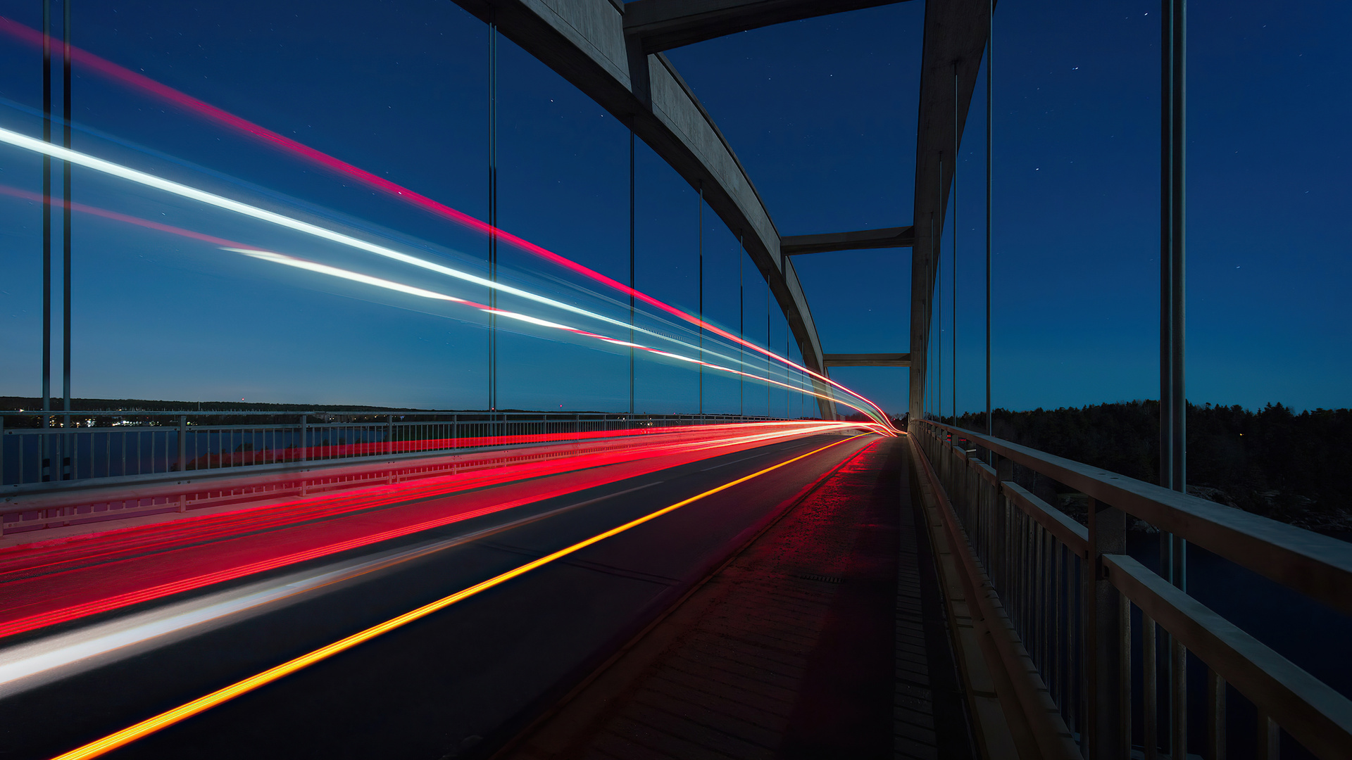 Highway Road Long Exposure 4k