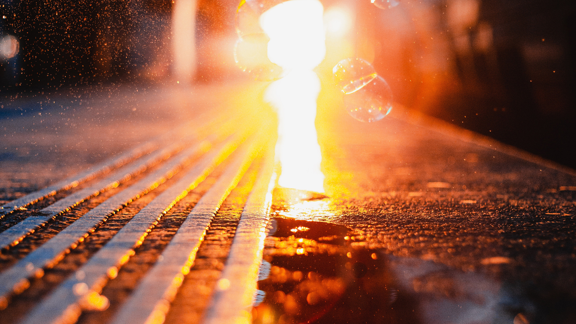 Lights Visual Urban Blurred 4k