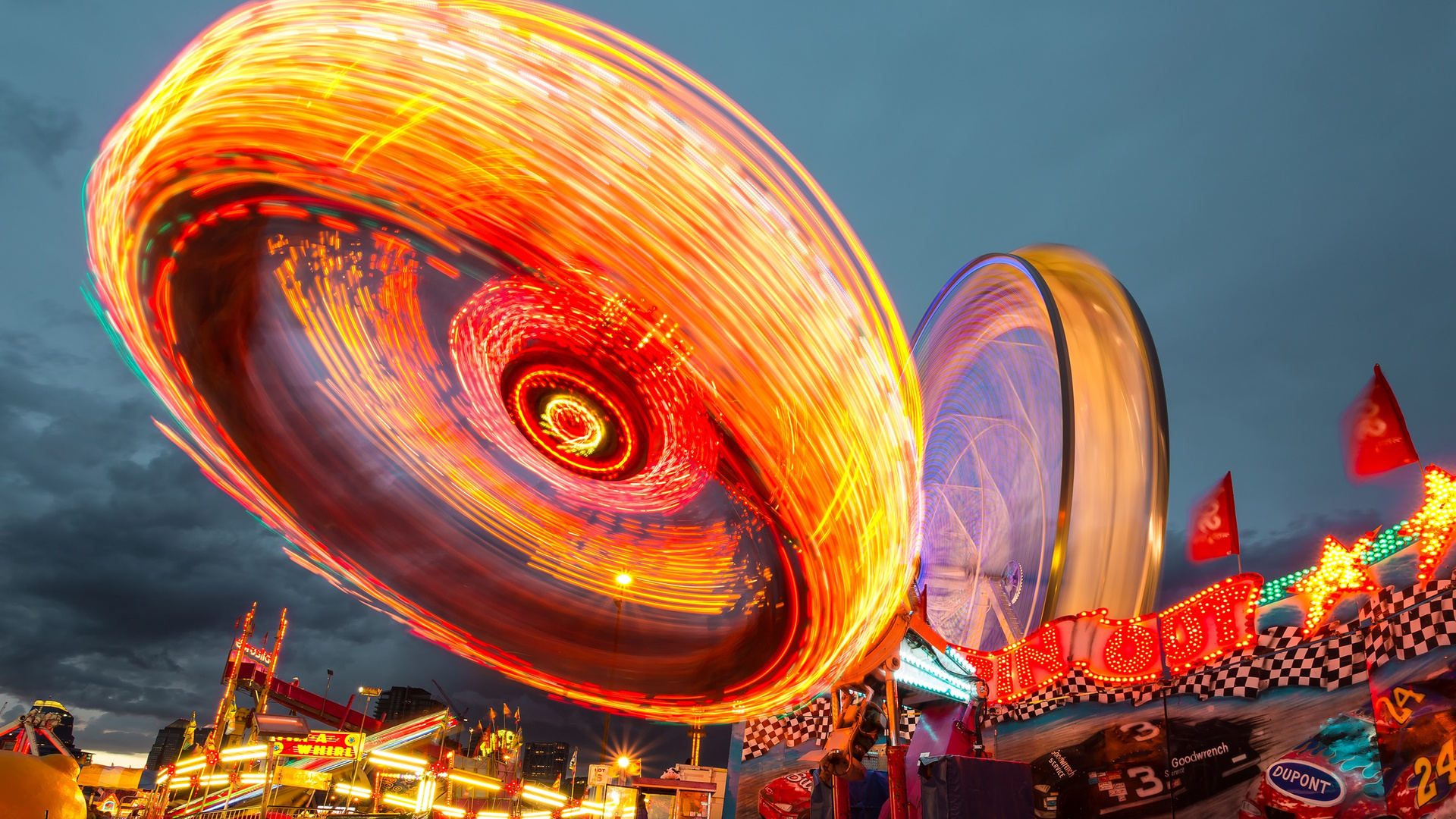 Long Exposure Amusement Park