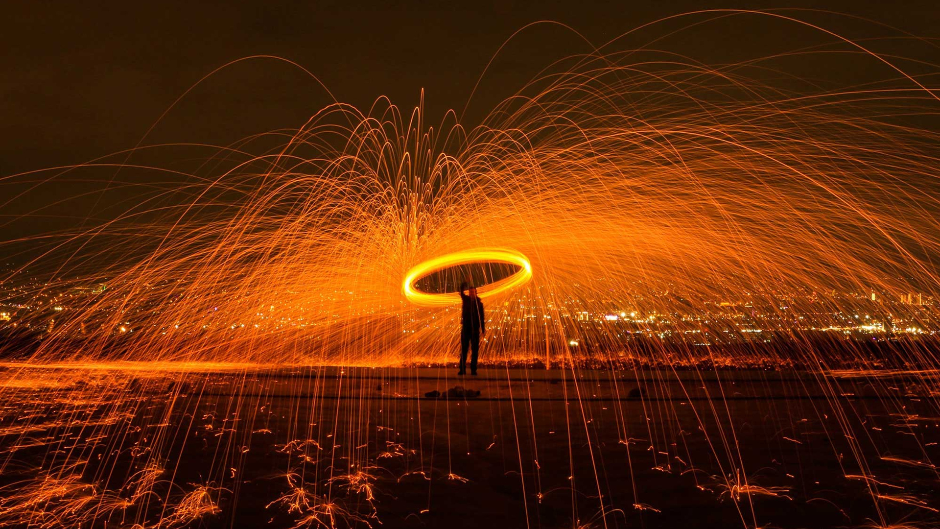 Men Magic Burn Fire Sparkles Sparks