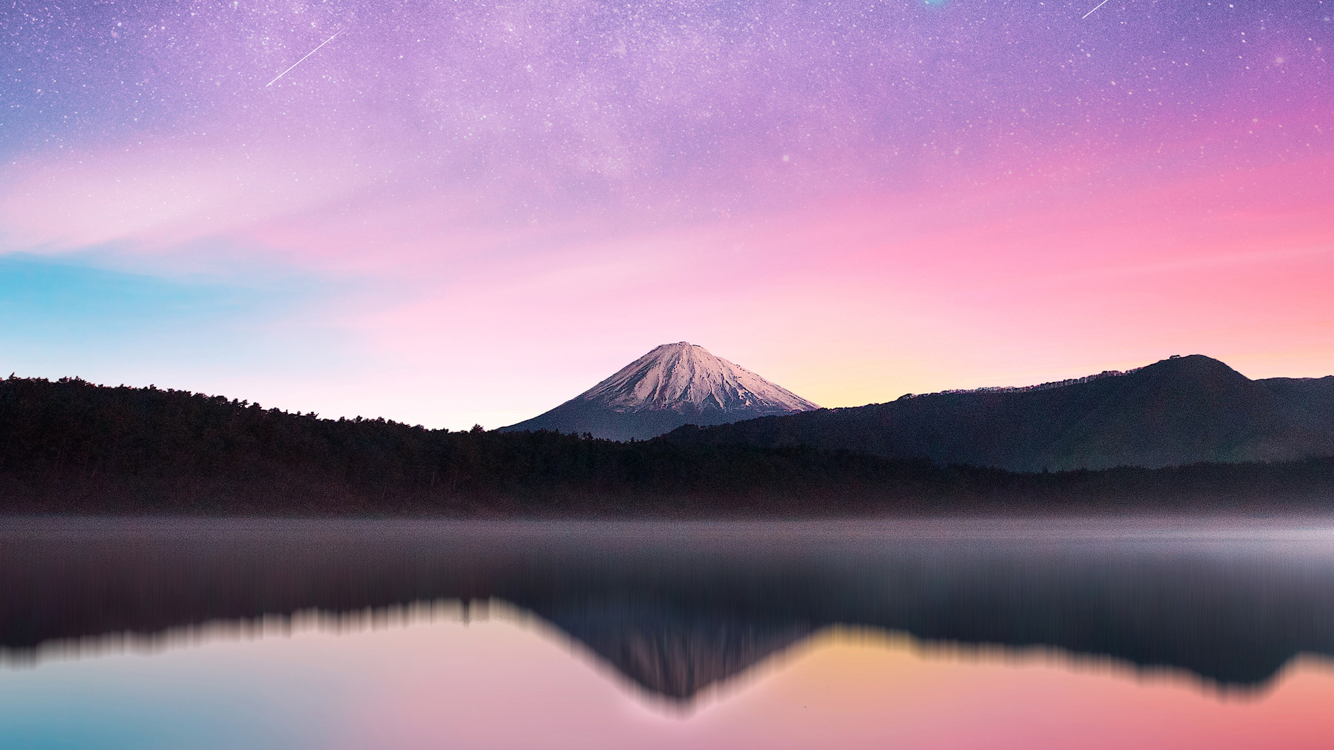 Milky Way Mount Fuji
