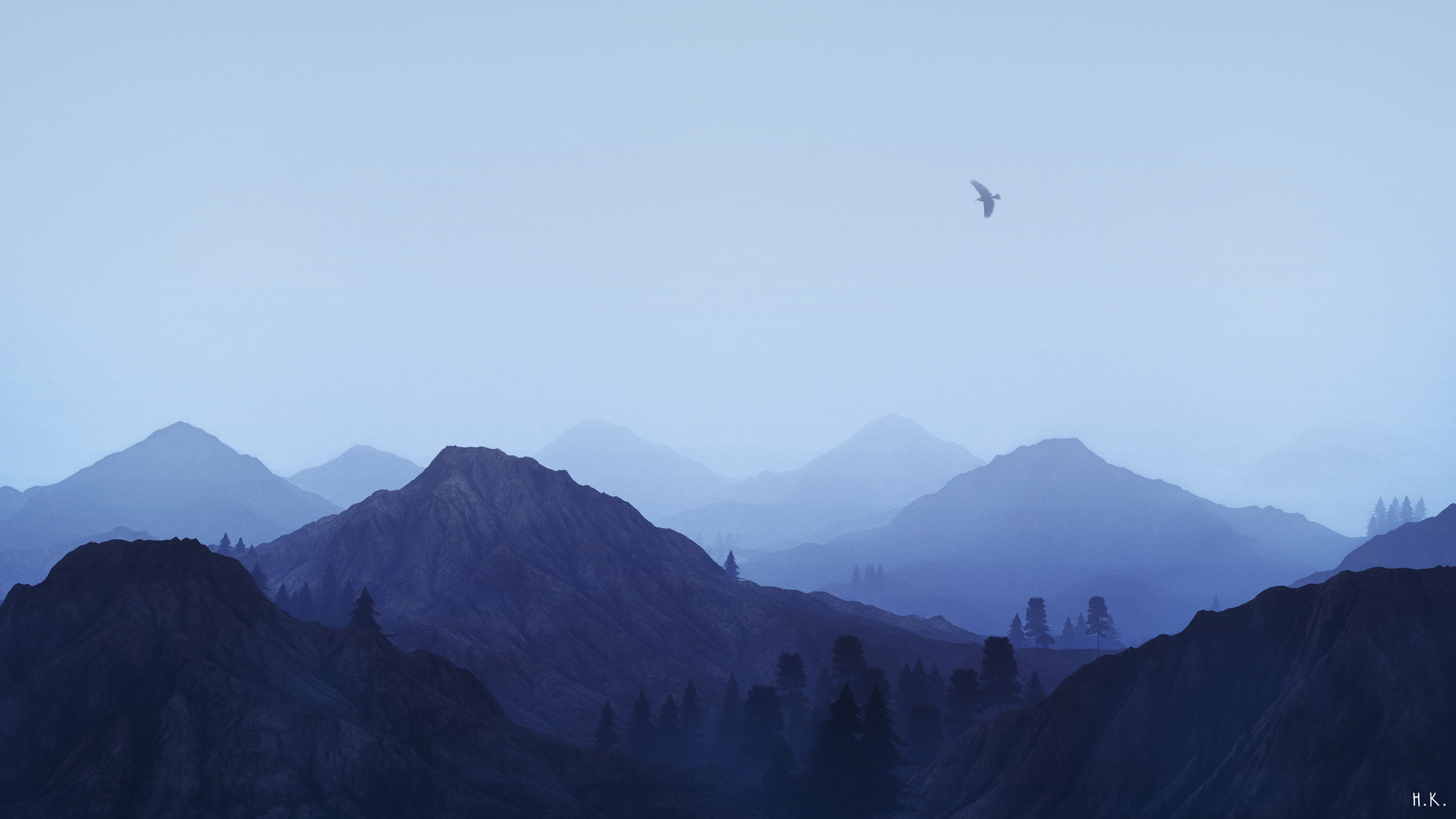 Misty Mountains 4k