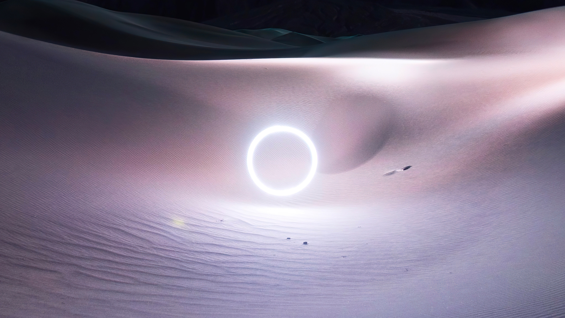 New Space Light Landed In Desert 4k