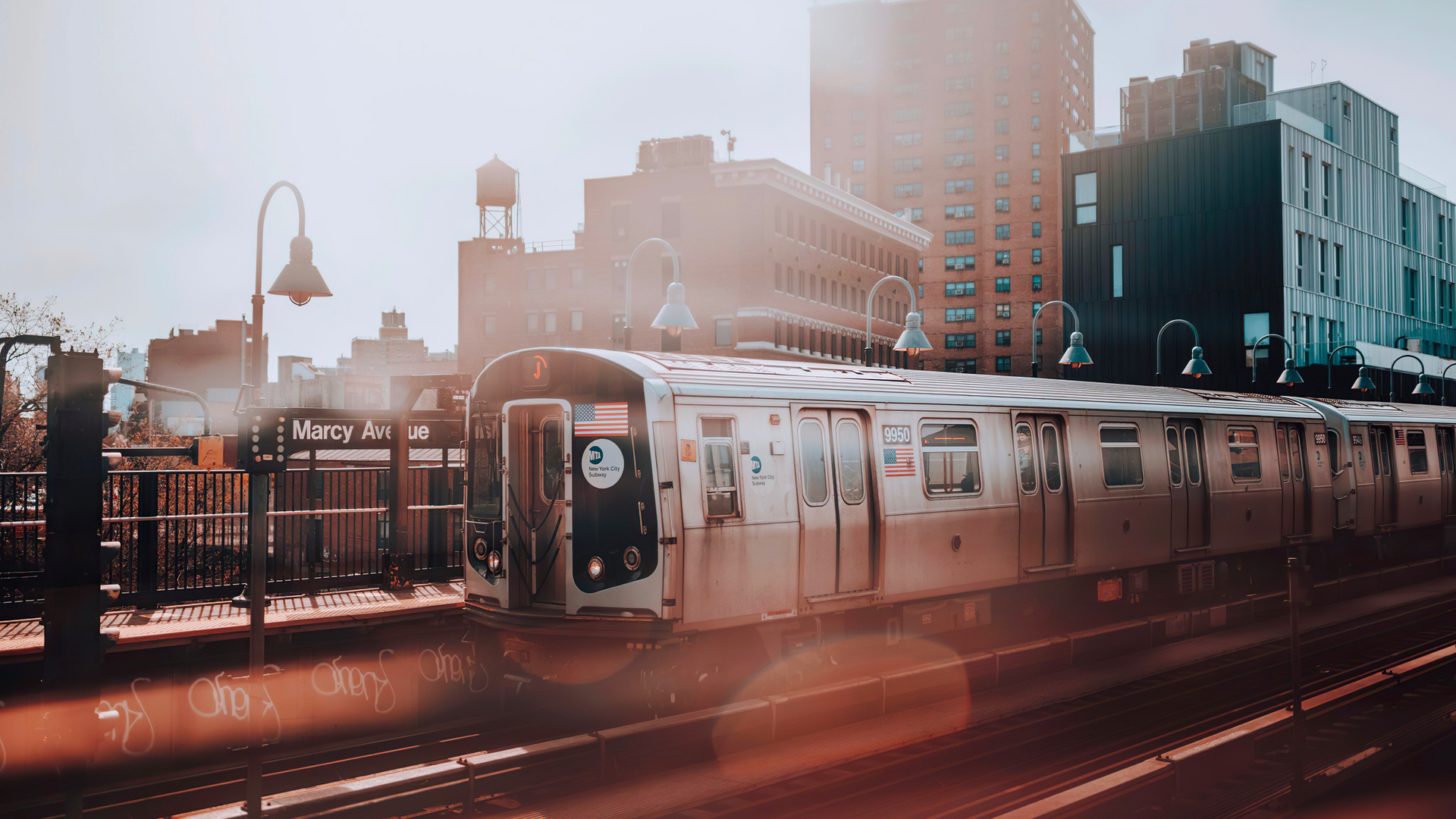 New York Subway Train 4k