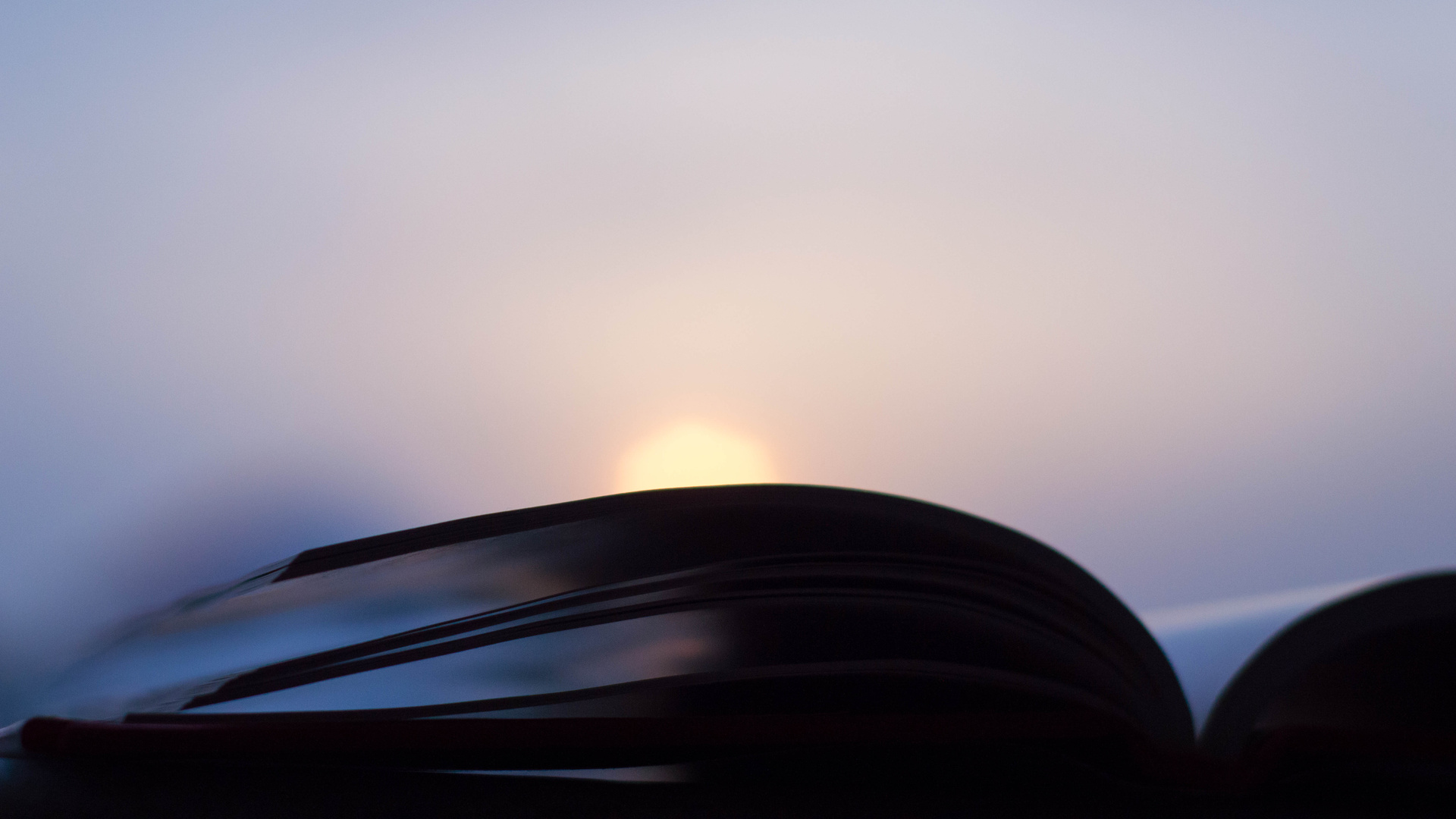 Open Book Sunset Photography Minimalism