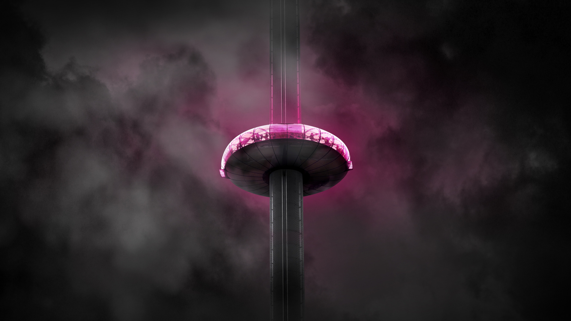 Pink Clouds Uk Ride 4k