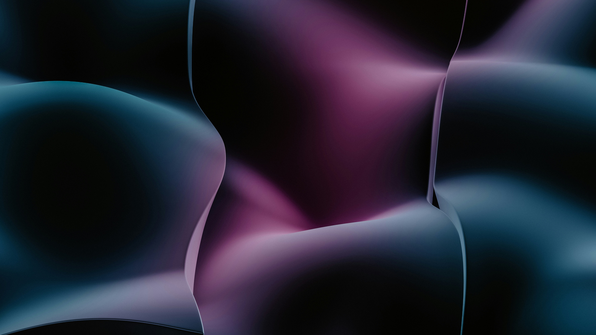 Purple And Black Wave Abstract