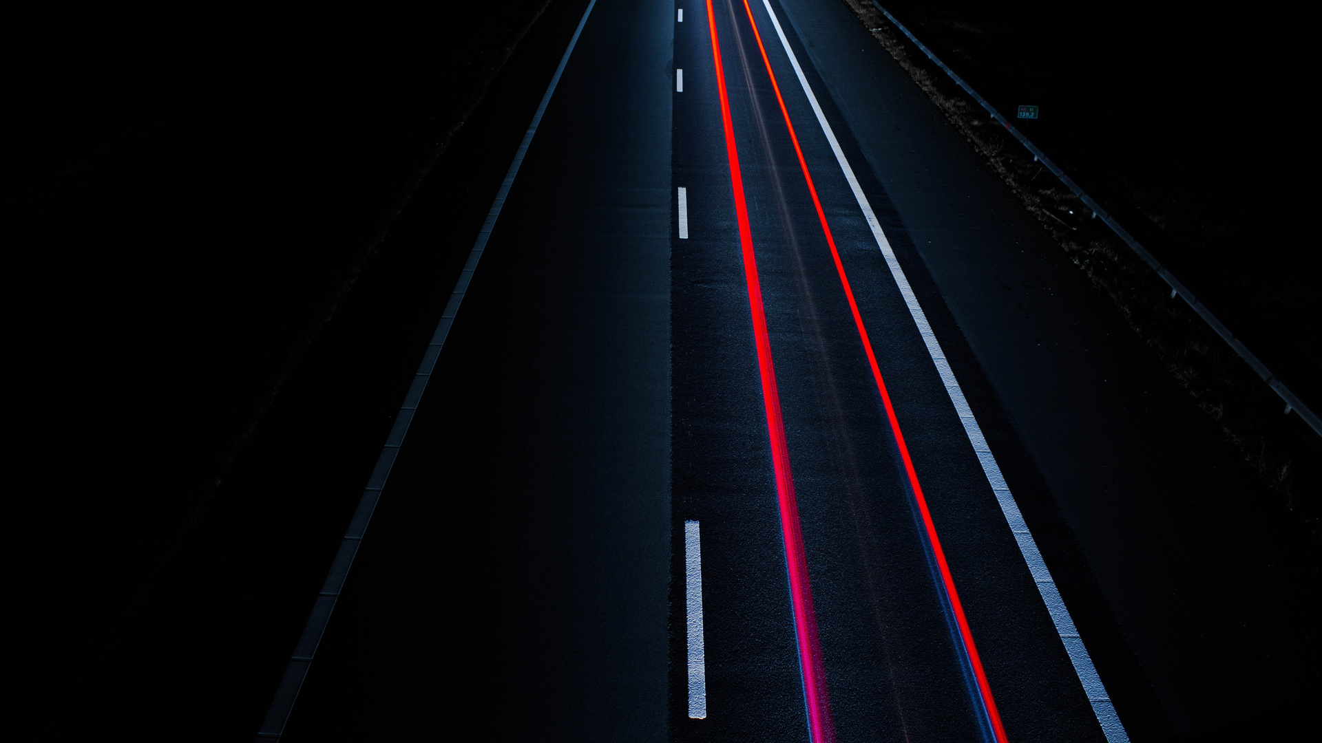 Road Light Trail Long Exposure