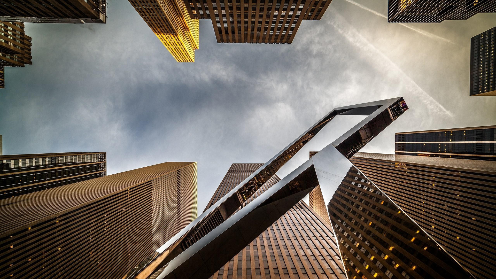 Skyscraper Architecture Worms Eye View