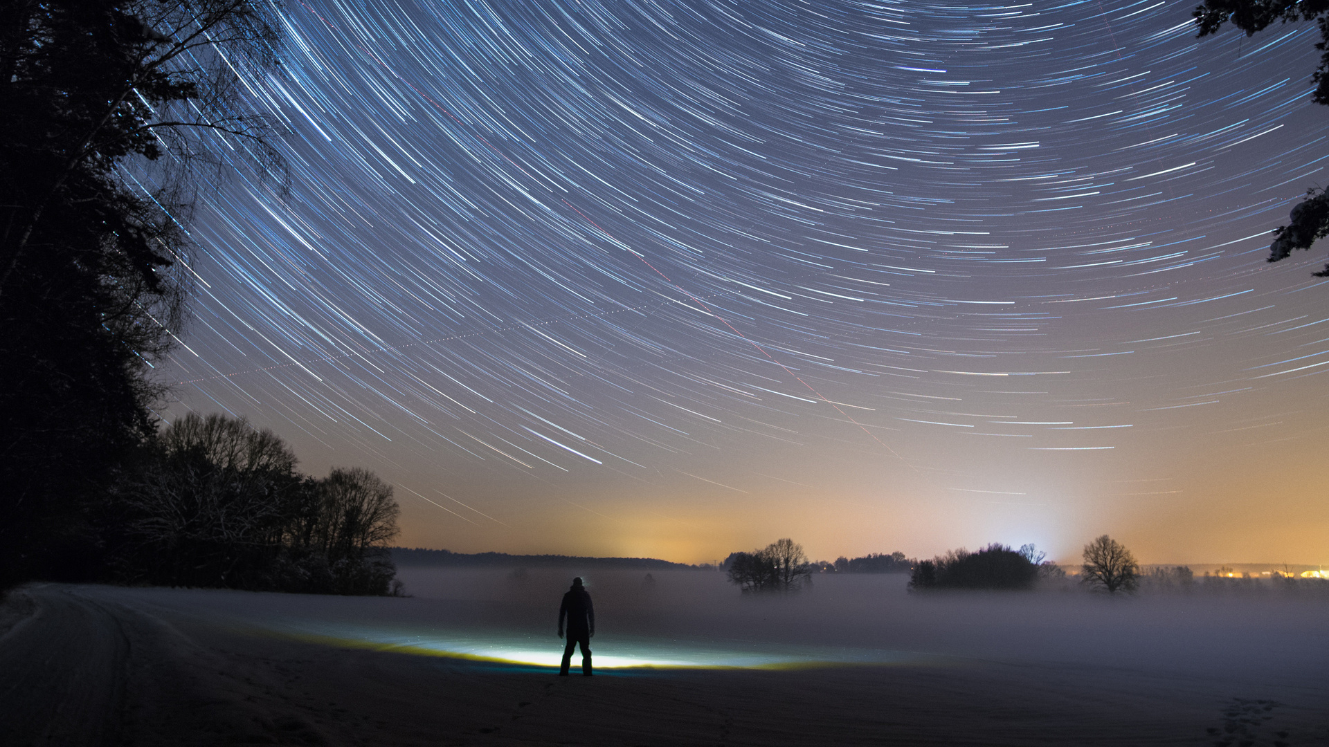 Star Trails Sky 5k