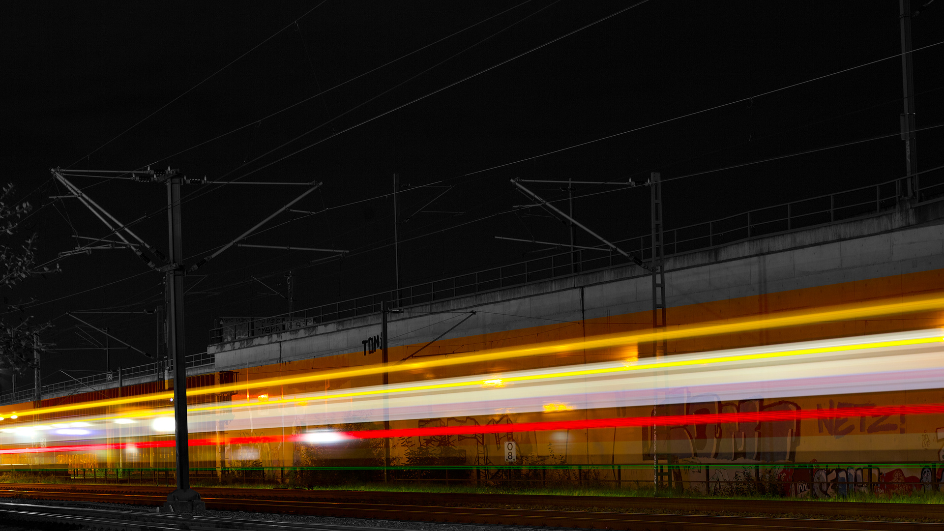 Train Lights Station 4k