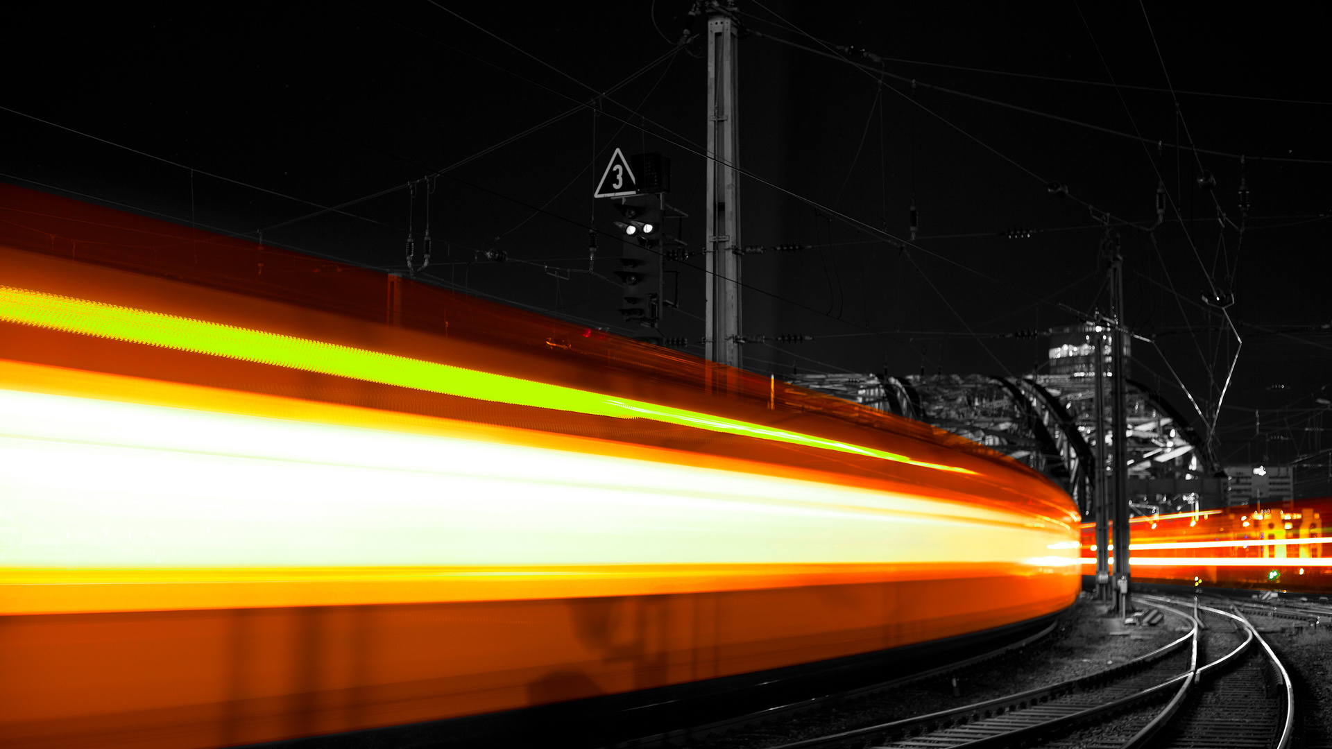 Train Long Exposure 4k