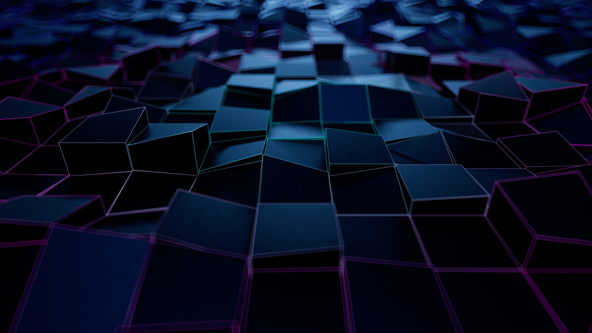 3d Cubes Loops Surface