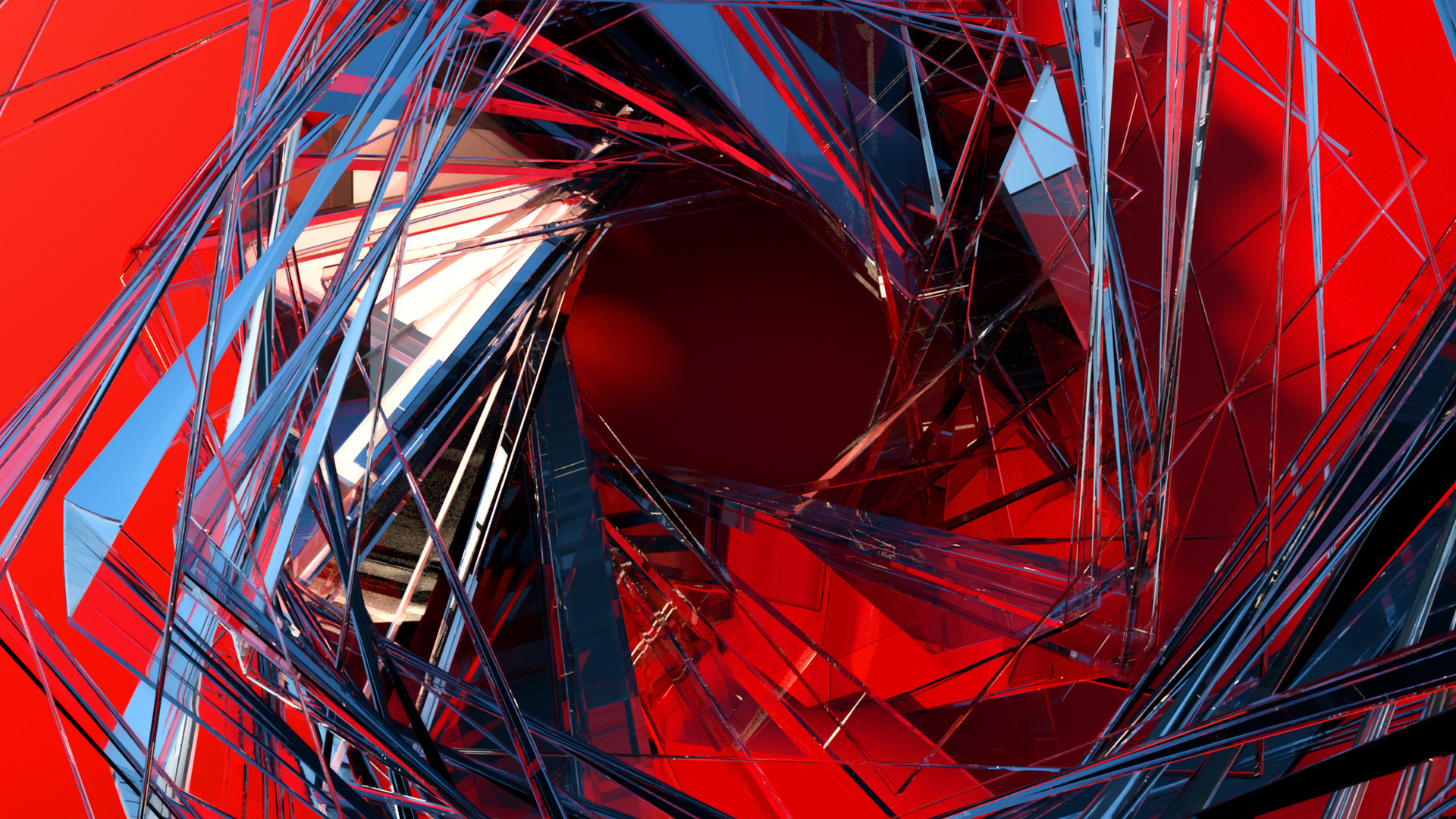 3d Glass Abstract Art