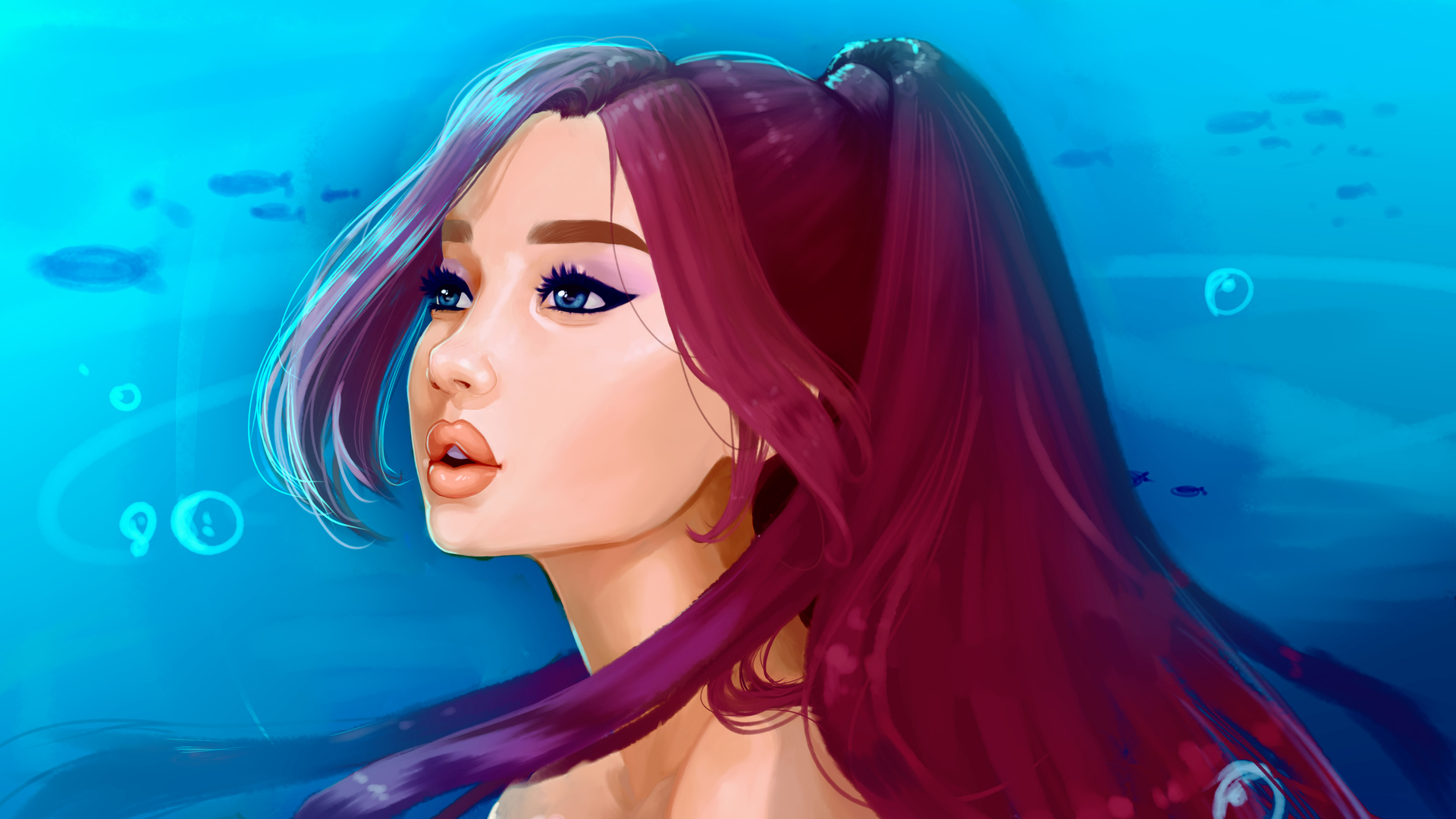 Ariana Grande Ariel Art