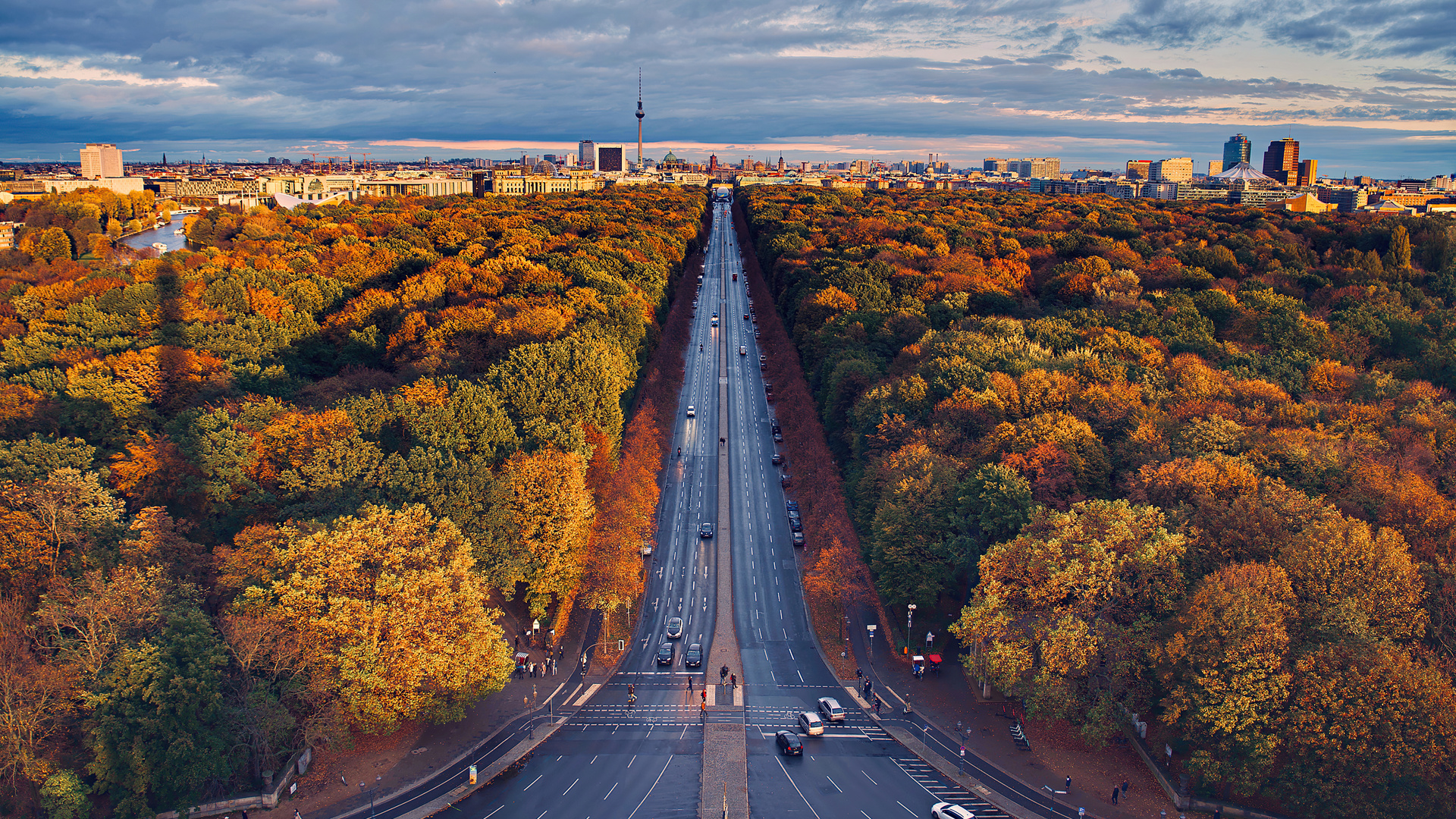 Berlin Houses Roads Trees