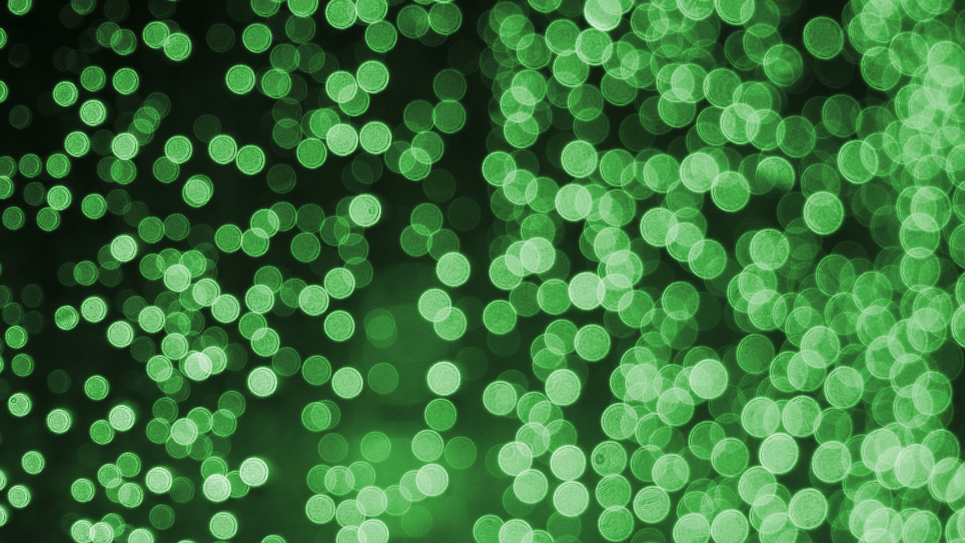 Bokeh Effect Green Lights Celebrations