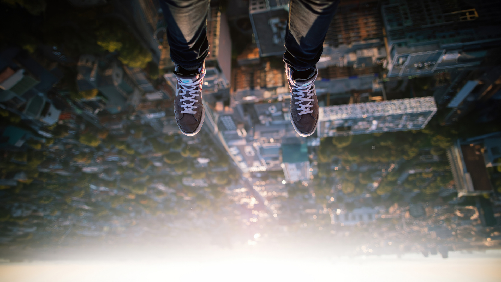 Boy Legs Hanging Down