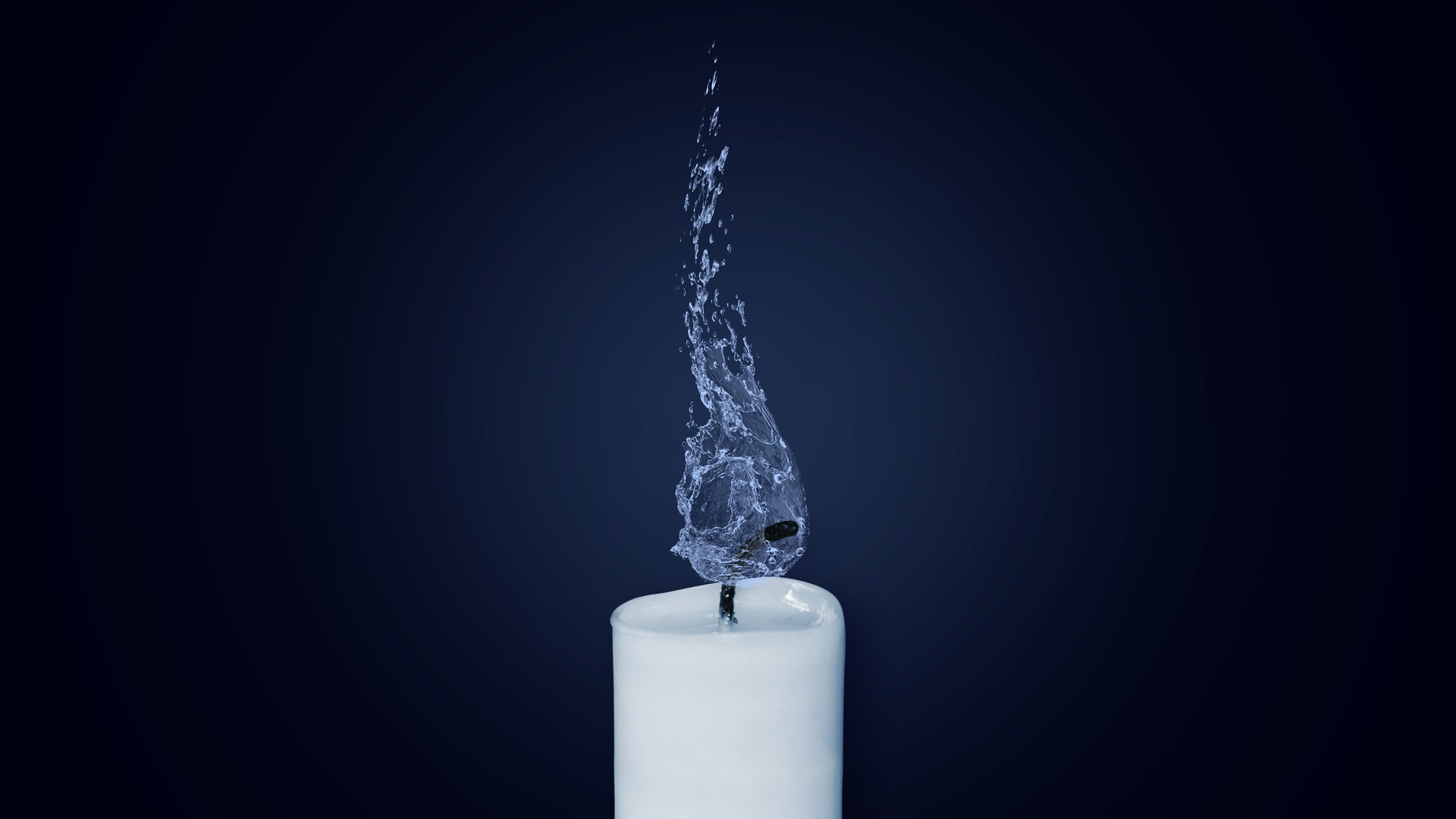 Candle Water Flame Illustration